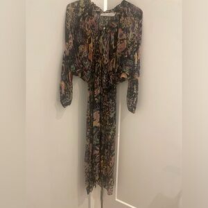 Beautiful midi multi color metallic dress